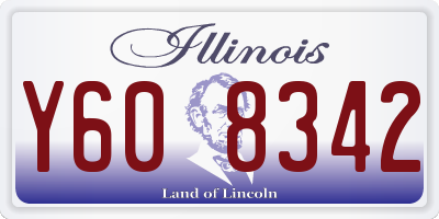 IL license plate Y608342