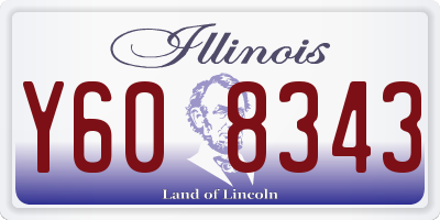IL license plate Y608343