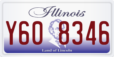 IL license plate Y608346