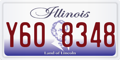 IL license plate Y608348