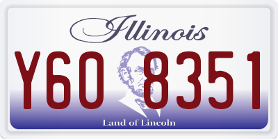 IL license plate Y608351