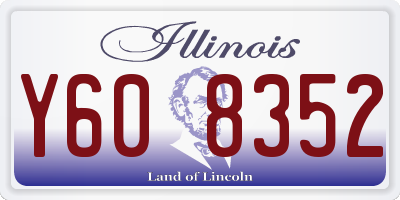 IL license plate Y608352