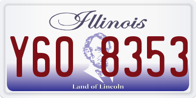 IL license plate Y608353