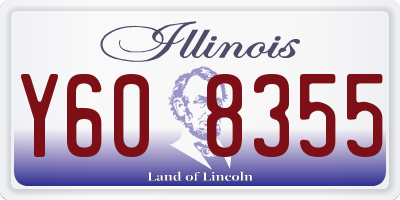 IL license plate Y608355
