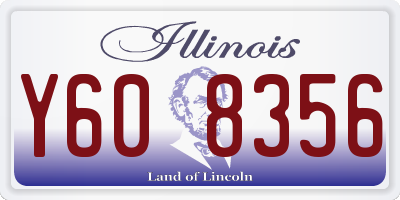 IL license plate Y608356