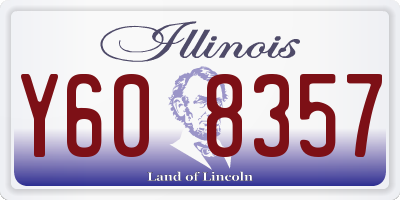 IL license plate Y608357