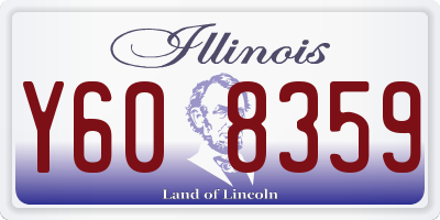 IL license plate Y608359