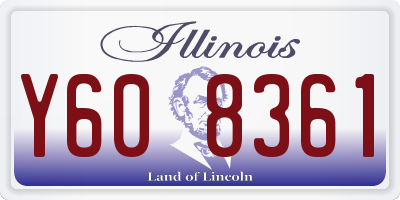 IL license plate Y608361