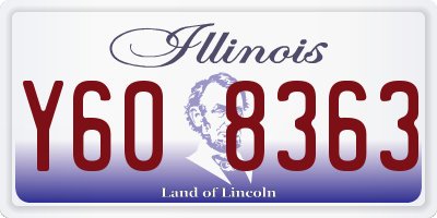 IL license plate Y608363