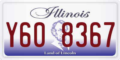 IL license plate Y608367