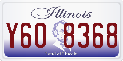 IL license plate Y608368