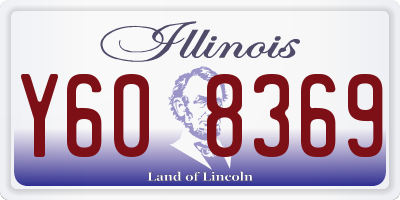 IL license plate Y608369