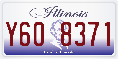 IL license plate Y608371