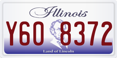 IL license plate Y608372