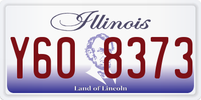 IL license plate Y608373