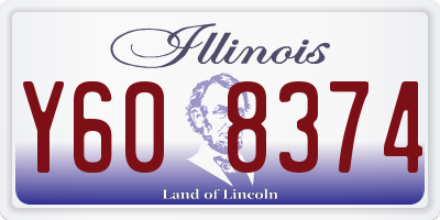 IL license plate Y608374