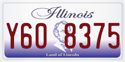 IL license plate Y608375