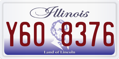 IL license plate Y608376