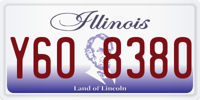 IL license plate Y608380