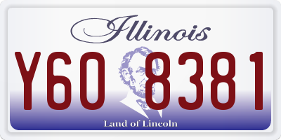 IL license plate Y608381