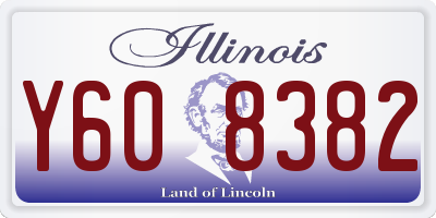 IL license plate Y608382