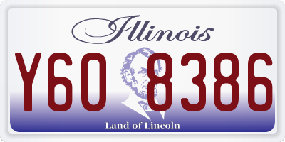IL license plate Y608386