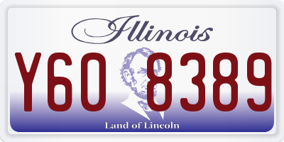 IL license plate Y608389