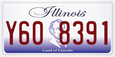IL license plate Y608391