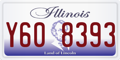 IL license plate Y608393