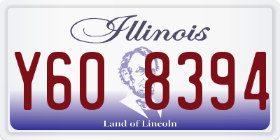 IL license plate Y608394