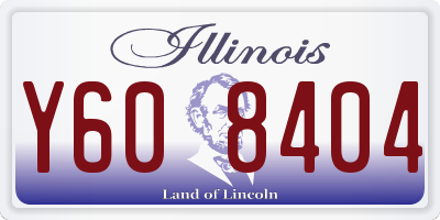 IL license plate Y608404