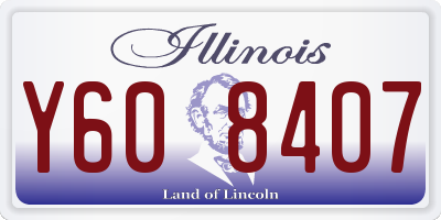 IL license plate Y608407