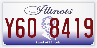 IL license plate Y608419