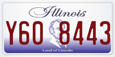 IL license plate Y608443
