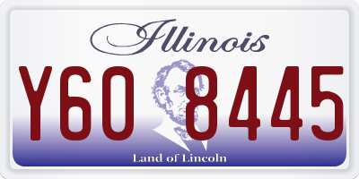 IL license plate Y608445