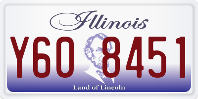 IL license plate Y608451