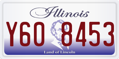 IL license plate Y608453