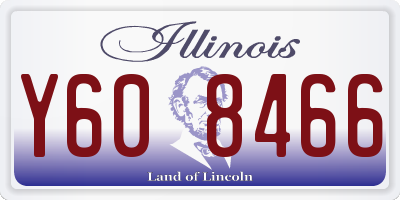 IL license plate Y608466