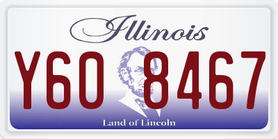 IL license plate Y608467