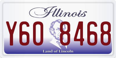 IL license plate Y608468