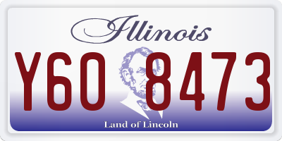 IL license plate Y608473