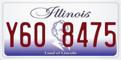 IL license plate Y608475