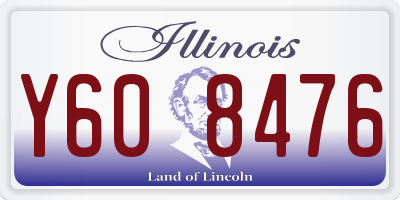 IL license plate Y608476