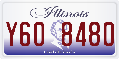 IL license plate Y608480