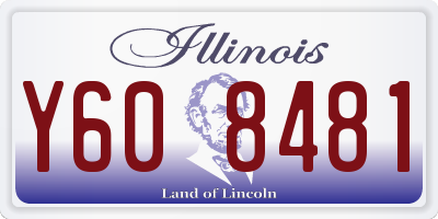 IL license plate Y608481