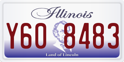 IL license plate Y608483