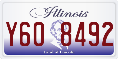 IL license plate Y608492