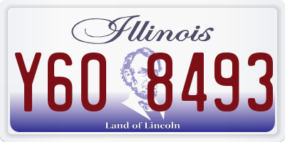 IL license plate Y608493