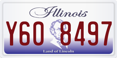 IL license plate Y608497