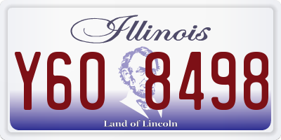 IL license plate Y608498